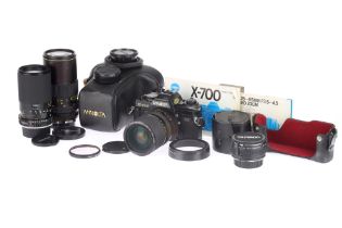 A Minolta X-700 MPS 35mm SLR Camera Outfit,