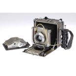 A Linhof Technika IV 4x5 Large Format Folding Rangefinder Camera,