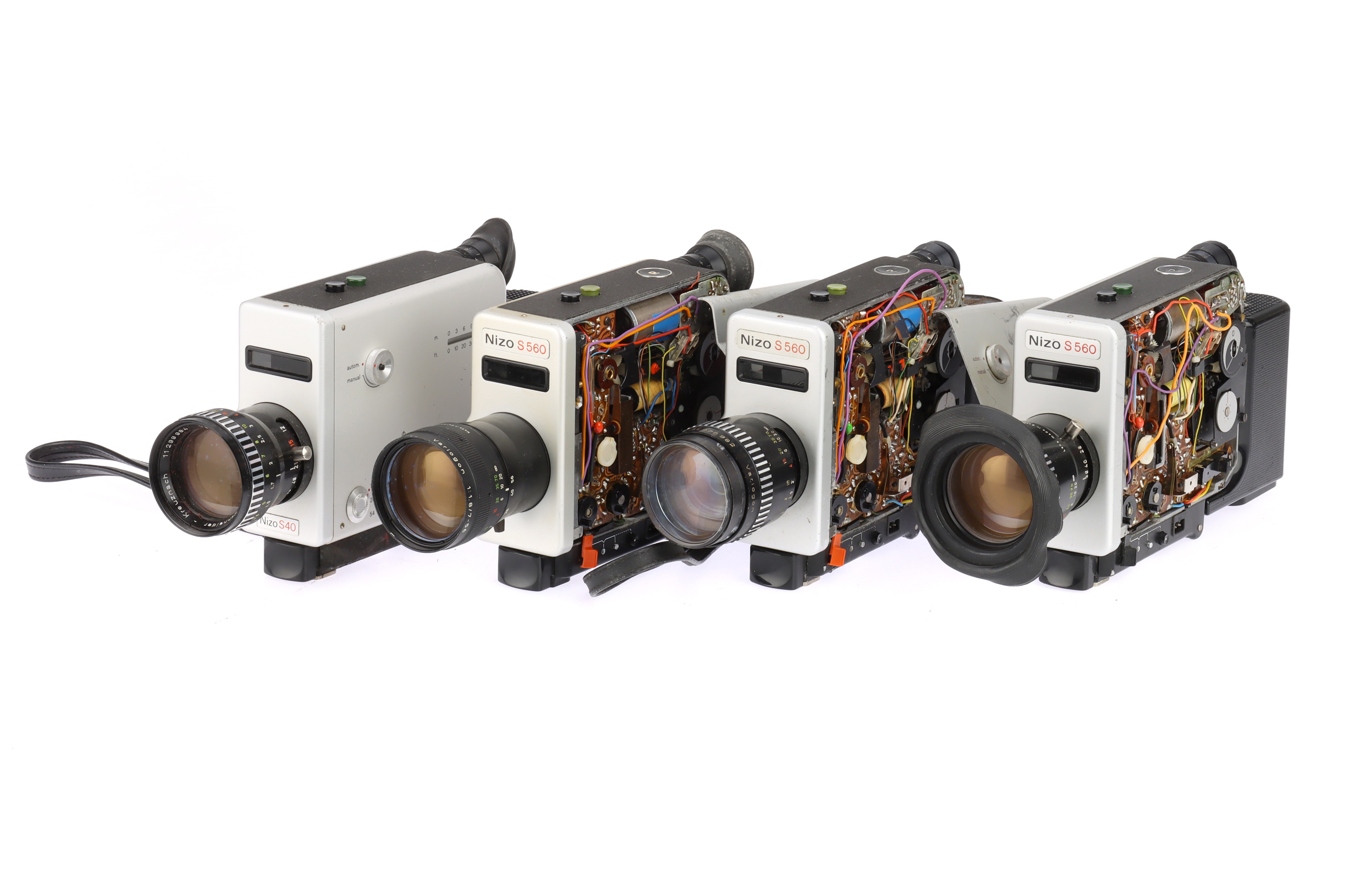 Four Braun Nizo Super 8 Motion Picture Cameras,