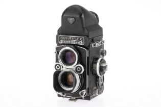 A Rolleiflex 3.5F Medium Format TLR Camera,