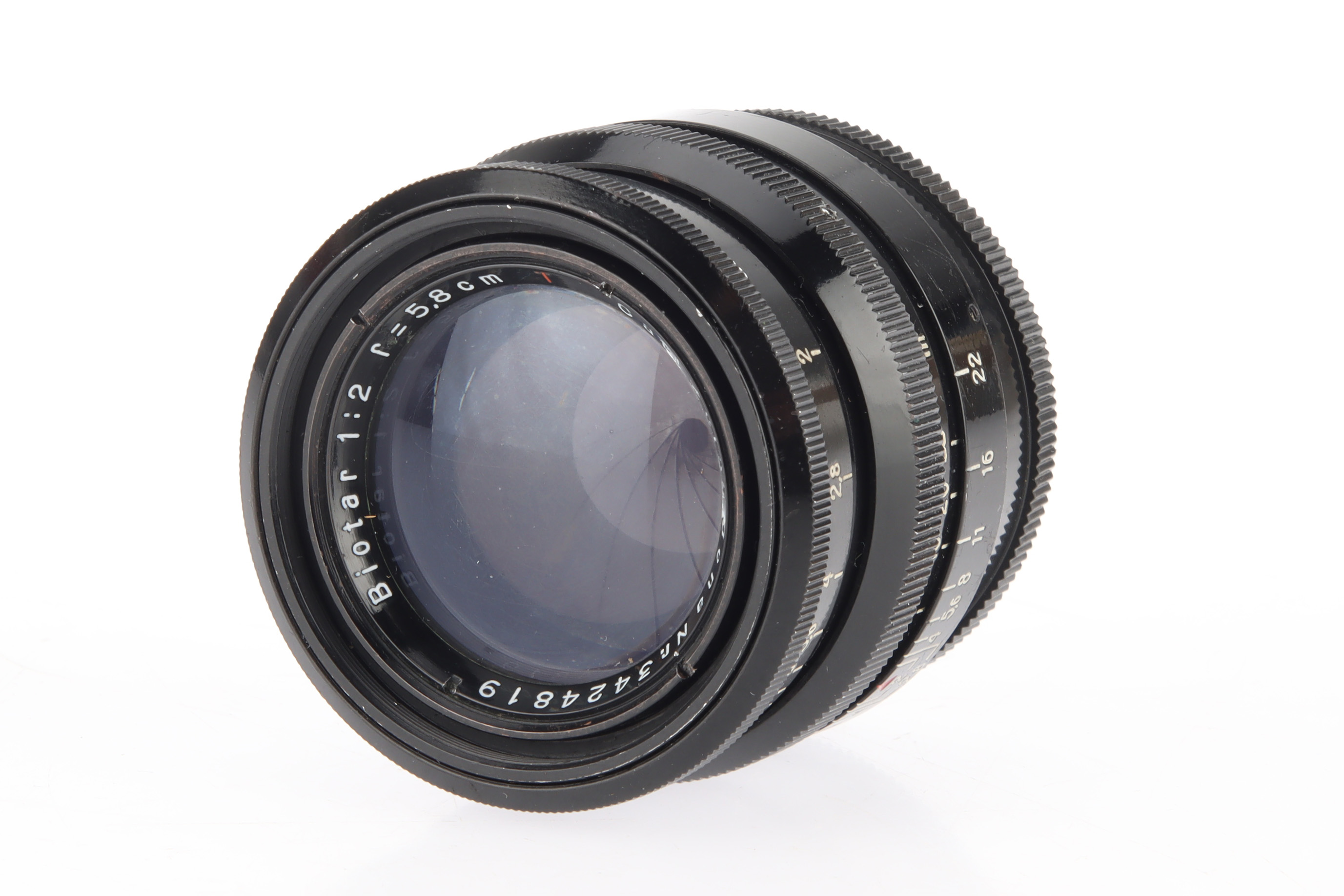 A Carl Zeiss Jena Biotar f/2 58mm Lens, - Image 2 of 3