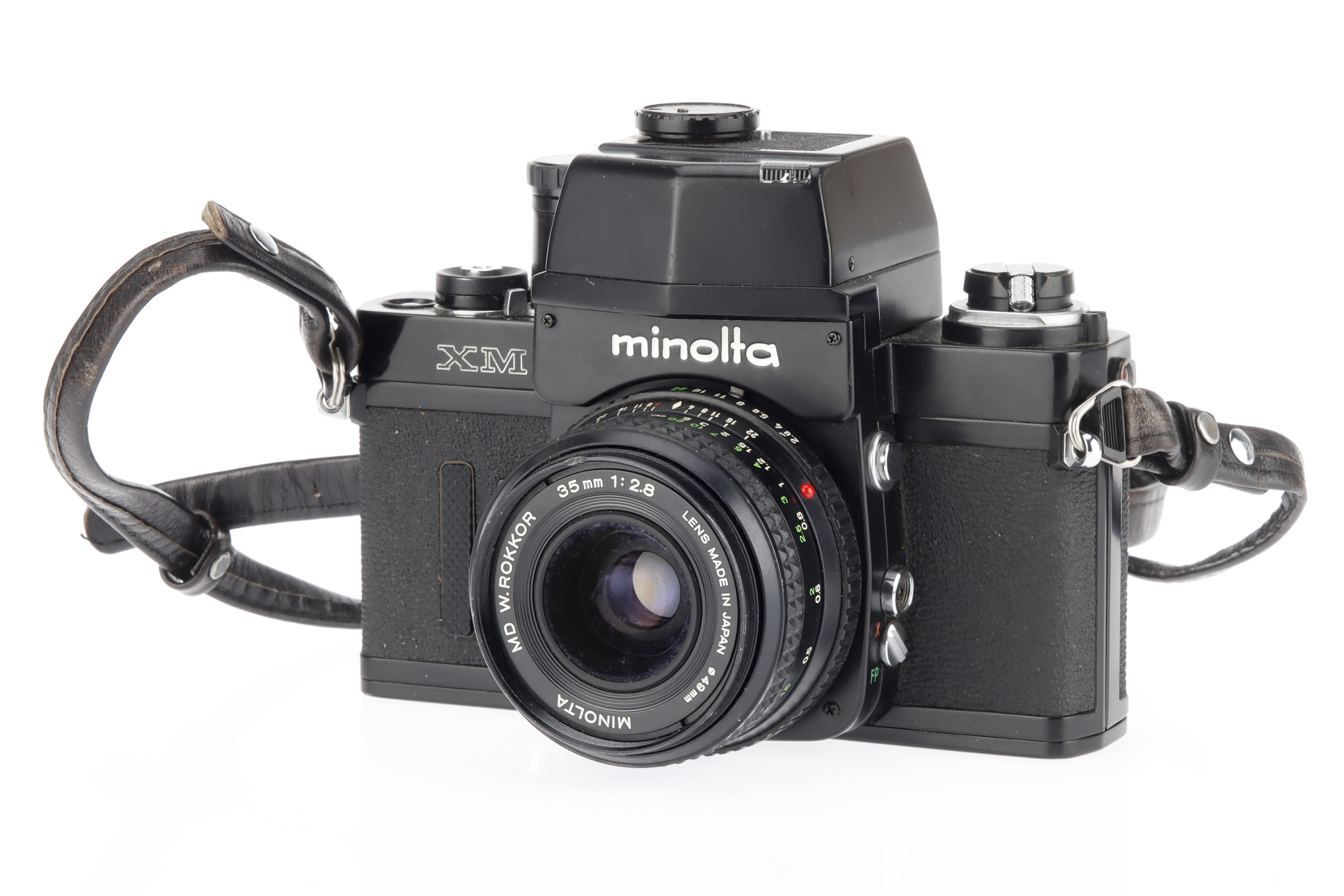 A Minolta XM 35mm SLR Camera