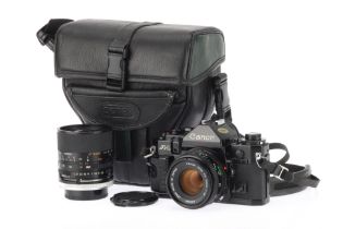A Canon A-1 35mm SLR Camera,