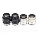 Four Jupiter-9 f/2 85mm Rangefinder Camera Lenses,