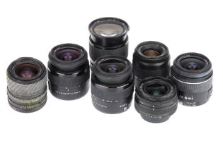 A Mixed Selection of Camera Lenses,