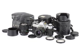 A Canon AE-1 35mm SLR Camera