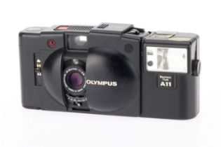 An Olympus XA2 35mm Viewfinder Camera,