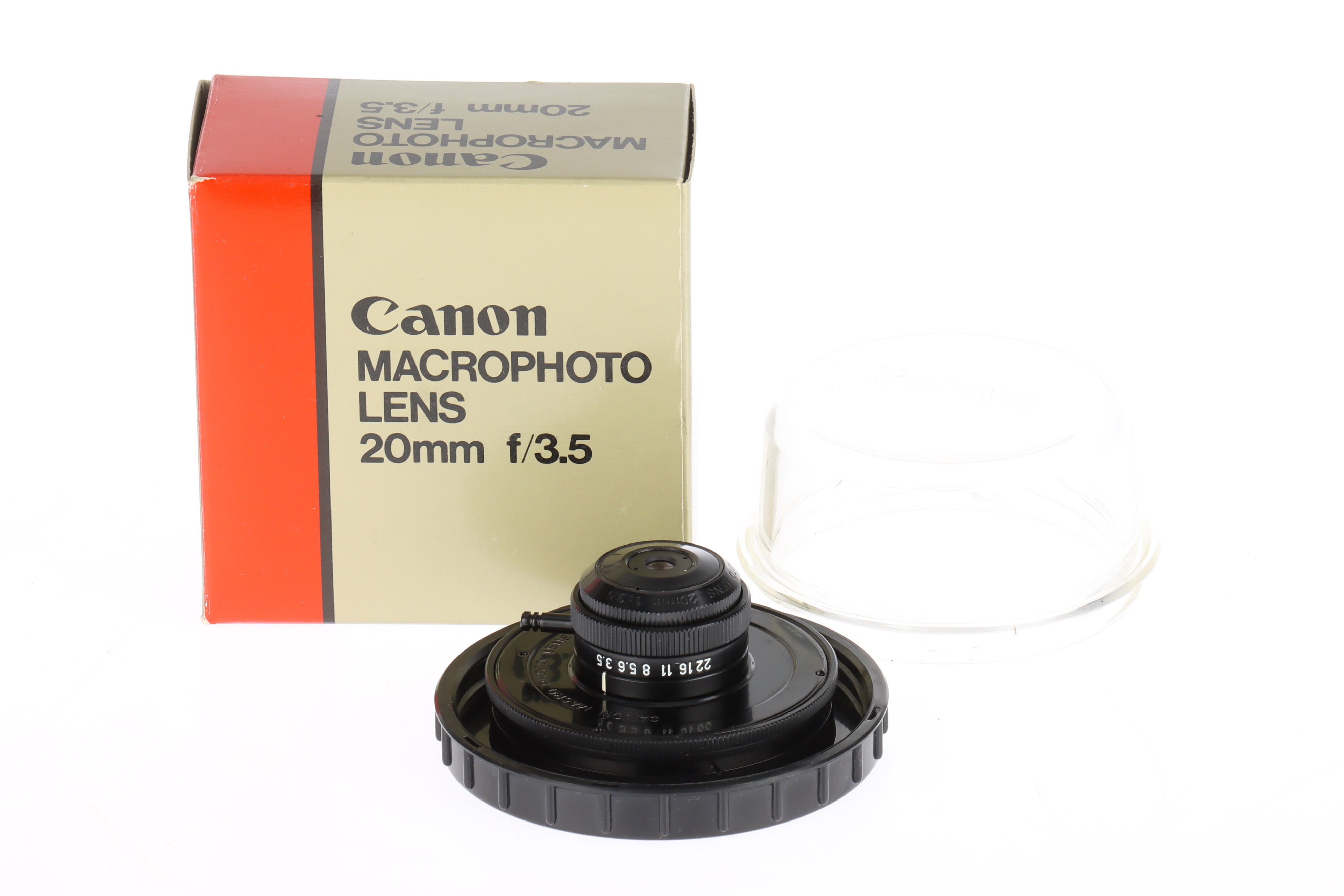 A Canon Macro Photo f/3.5 20mm Lens