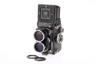 A Rollei Tele-Rolleiflex Medium Format TLR Camera,