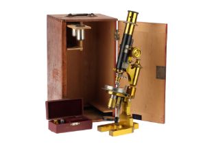 A Fuess Petrological Microscope,