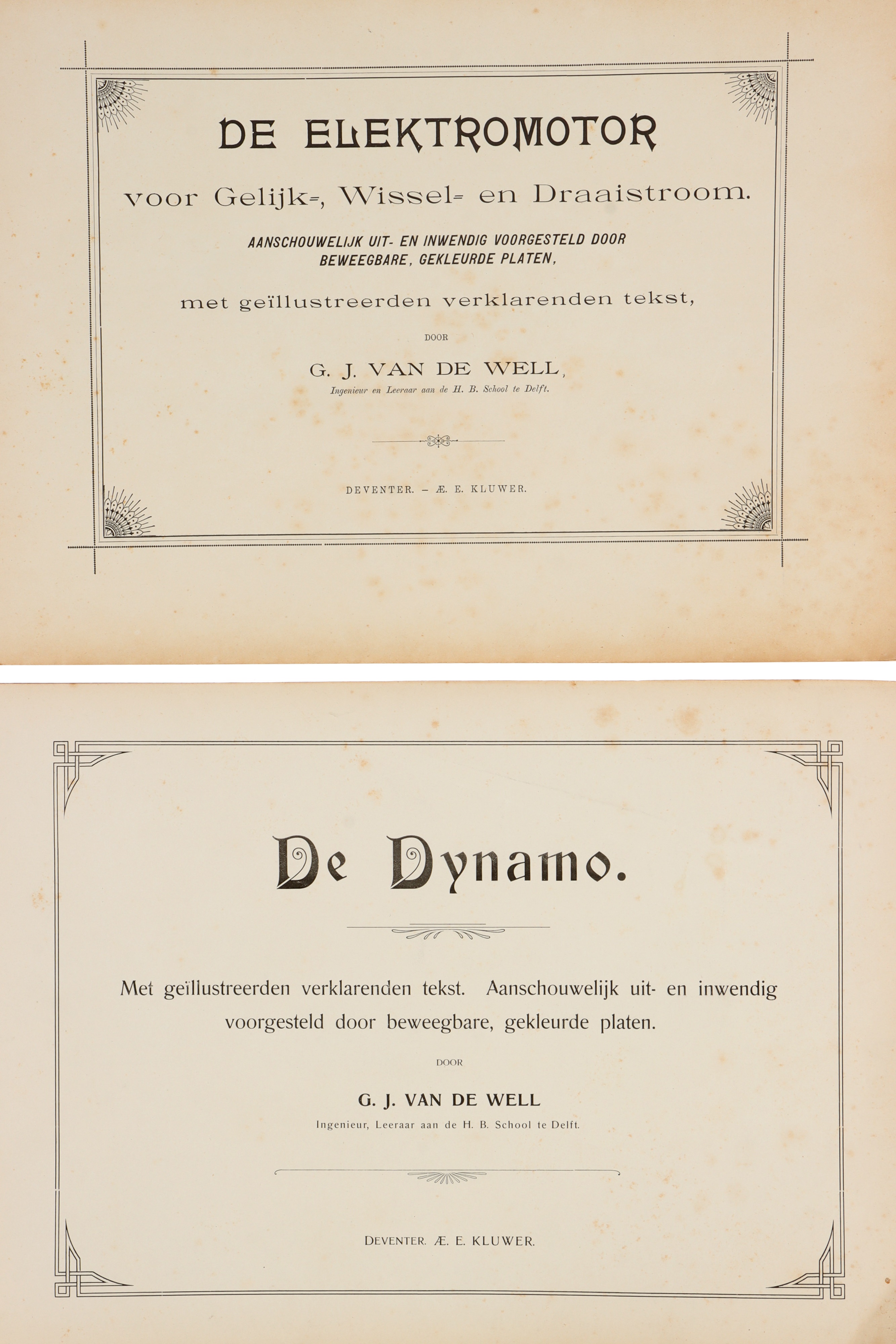 De Dynamo, & De Elektromotor, - Image 2 of 2