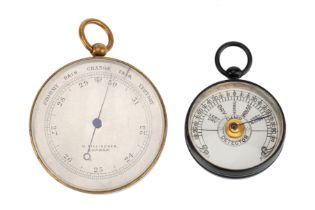 Pocket Aneroid Barometer, & Damp Meter/Hygrometer,
