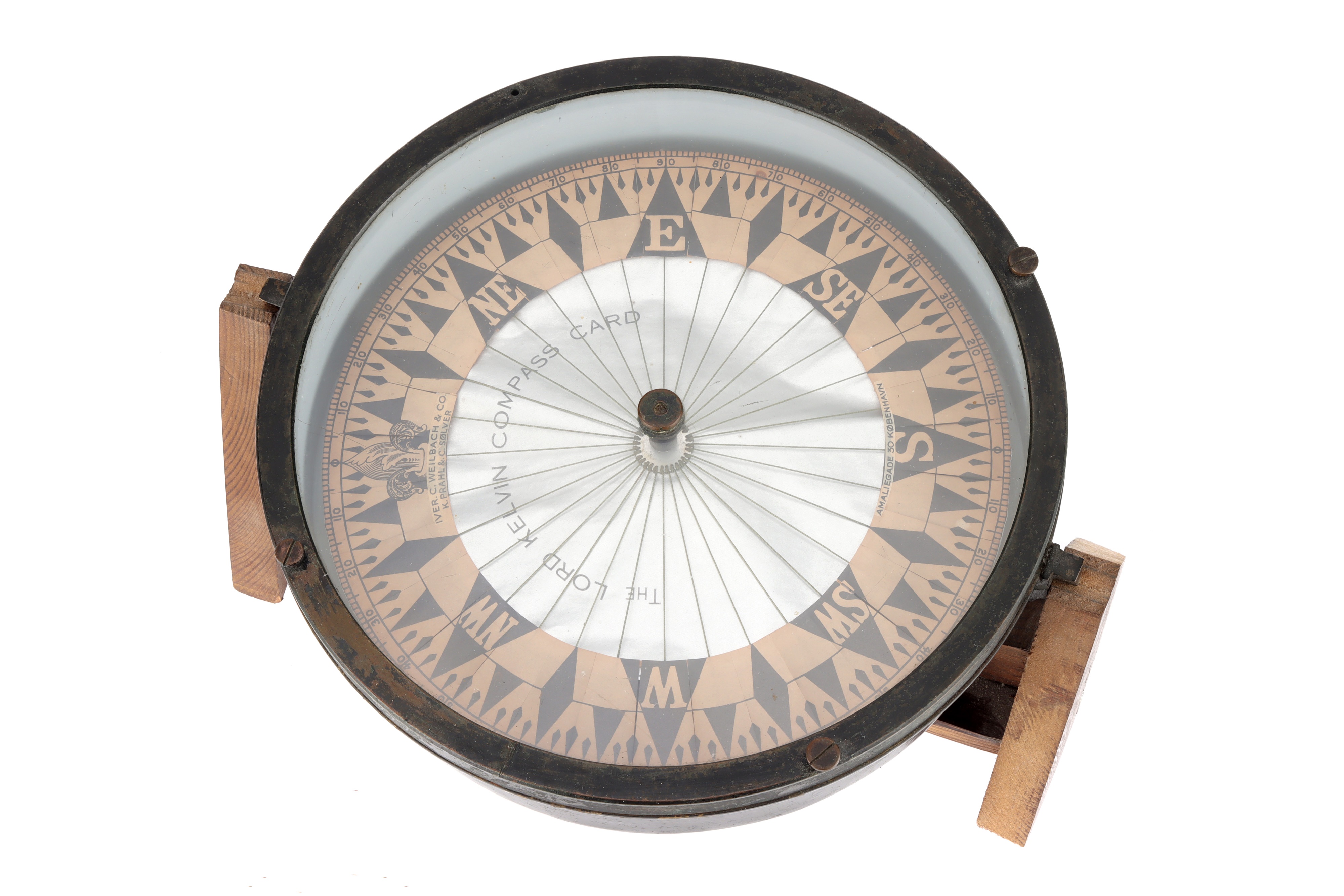 A 9" Dry Card Lord Kelvin Compass, - Image 2 of 4