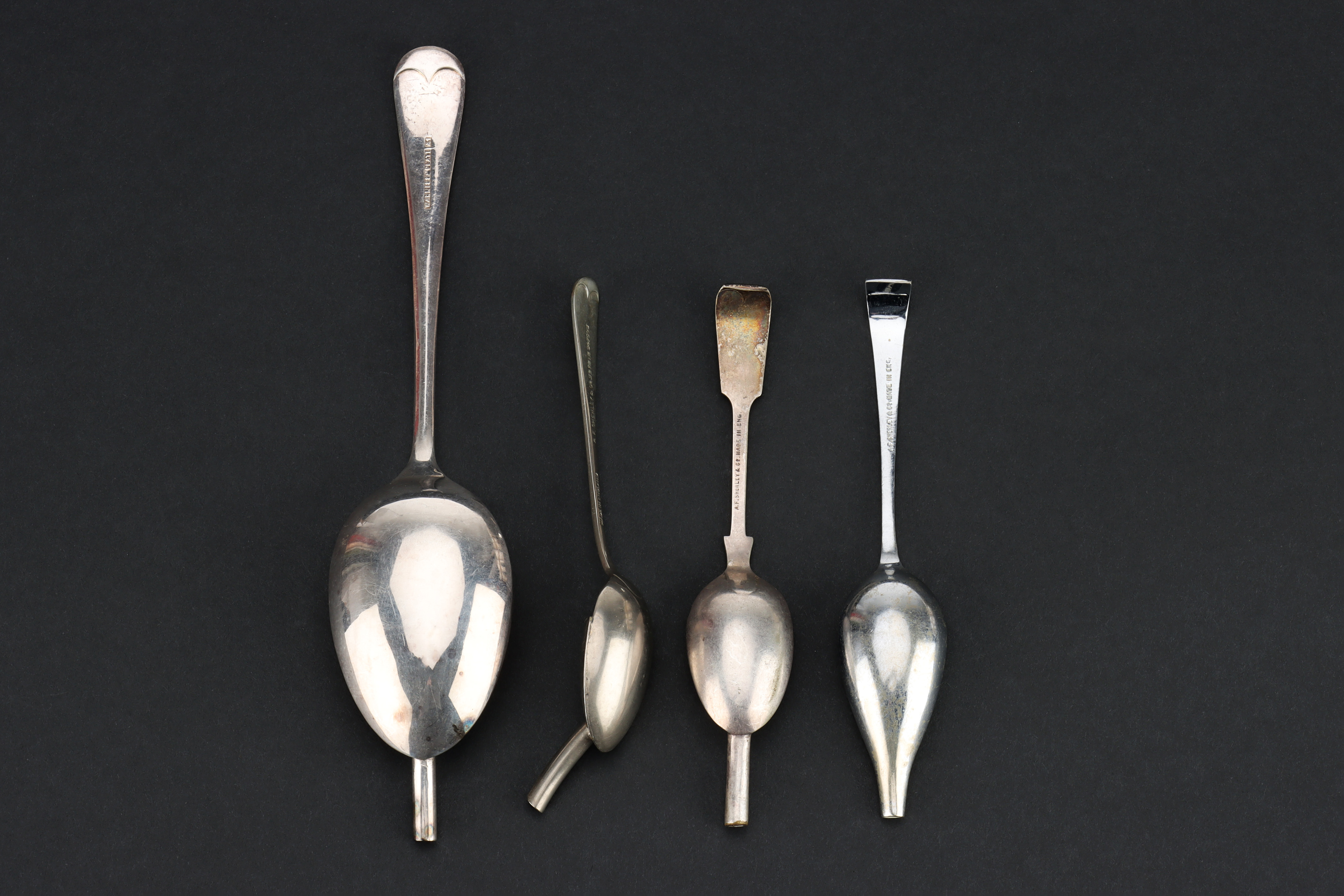 Four Ear Dropper Spoons, - Image 6 of 6