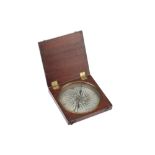 An 18th Century Silvered Compass By Givsani, Woolverhampton,
