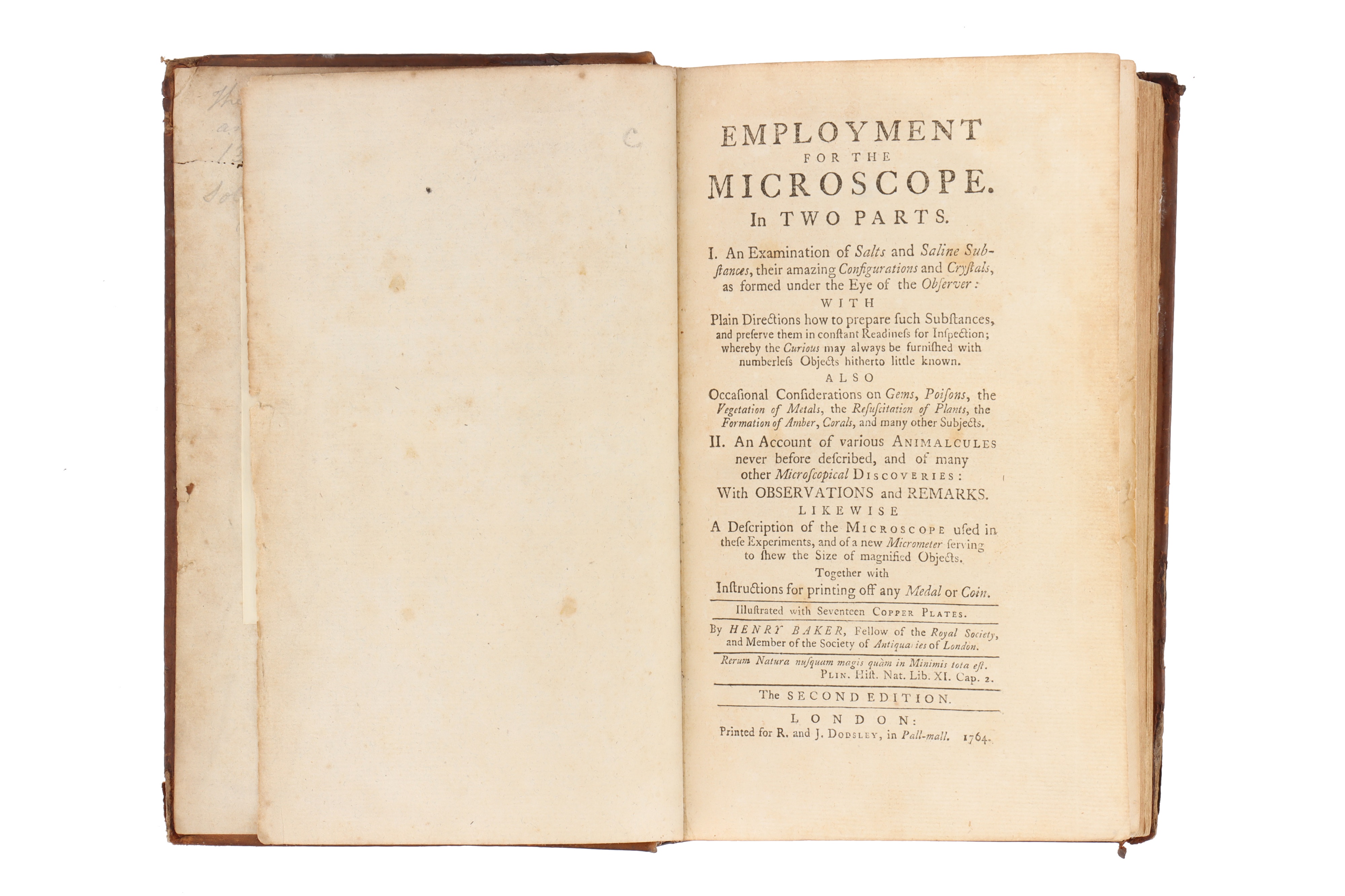 Baker, Henry, Employment for the Microscope, - Image 3 of 4
