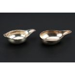 Two 18th Century Silver Pap Boats,