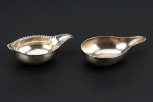 Two 18th Century Silver Pap Boats,