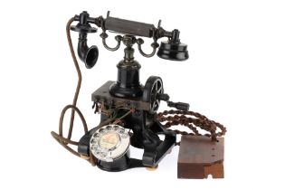 An Ericsson No.16 Skeleton Telephone,