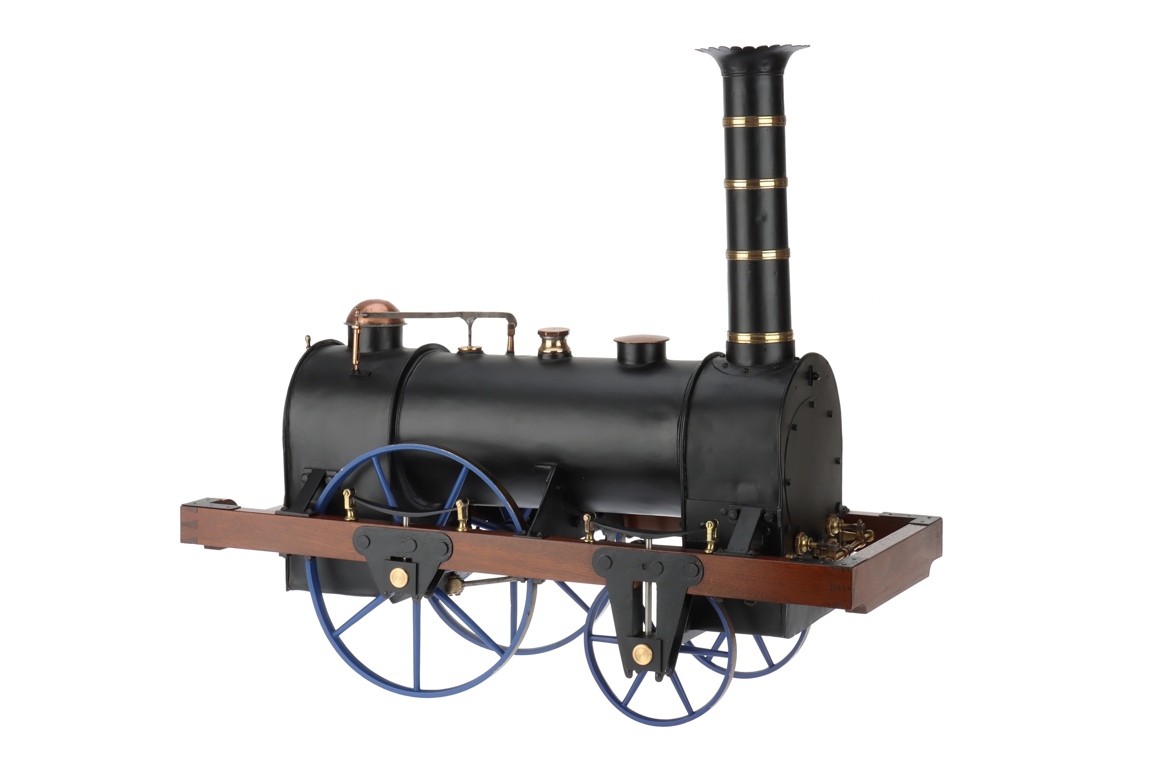 A Historically Important Period Model of Stephenson’s 2-2-0 Planet Steam Locomotive, - Image 2 of 6