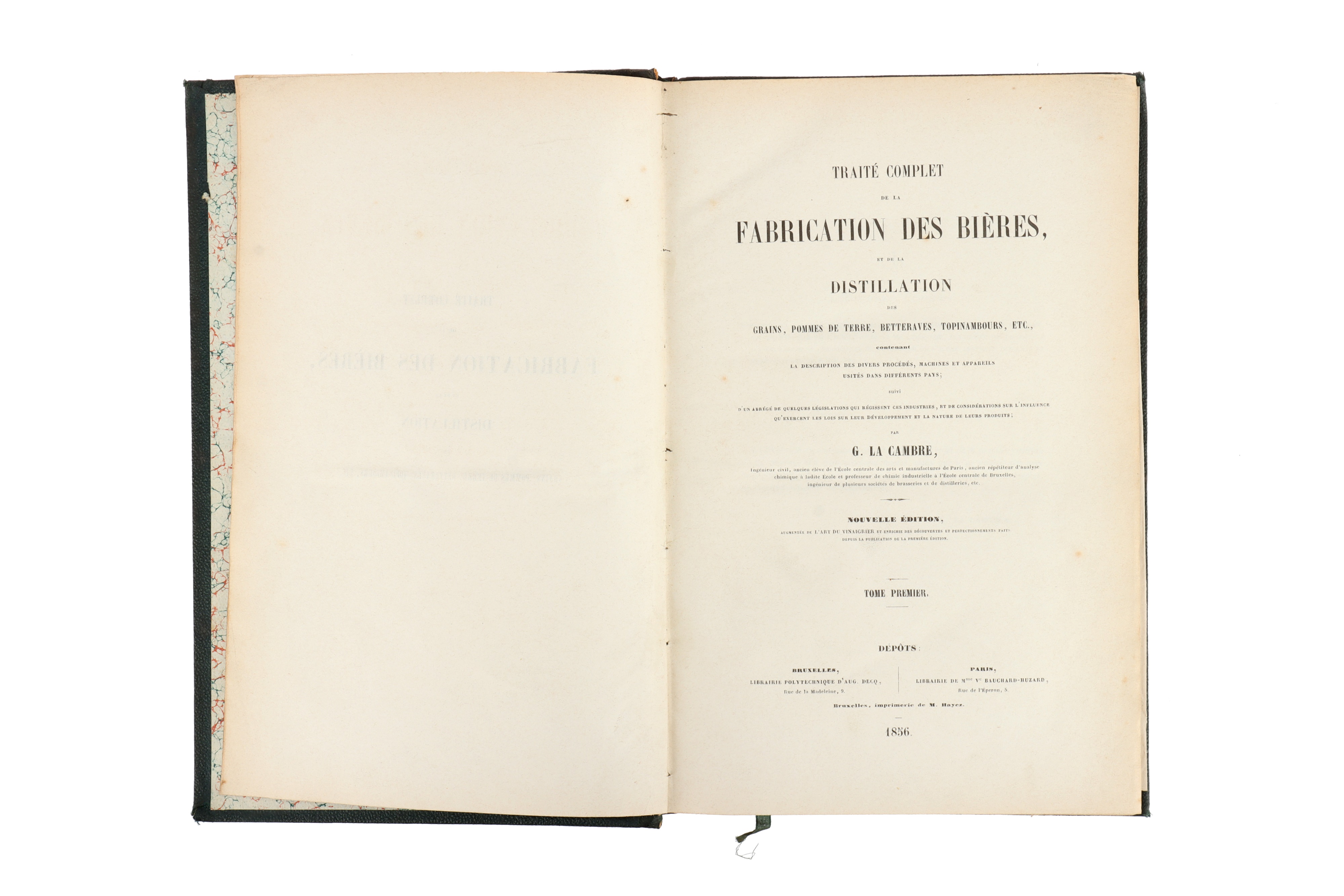 Lacambre, George, Traité Complet de la Fabrication de Bières et de la Distillation des Grains, - Image 3 of 6