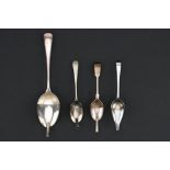 Four Ear Dropper Spoons,