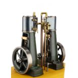 A Large Twin Bottle Frame Steam Engine,