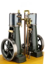 A Large Twin Bottle Frame Steam Engine,
