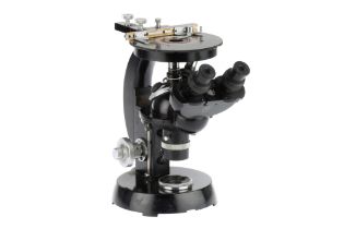 A Vintage Inverted Microscope by Carl Zeiss,