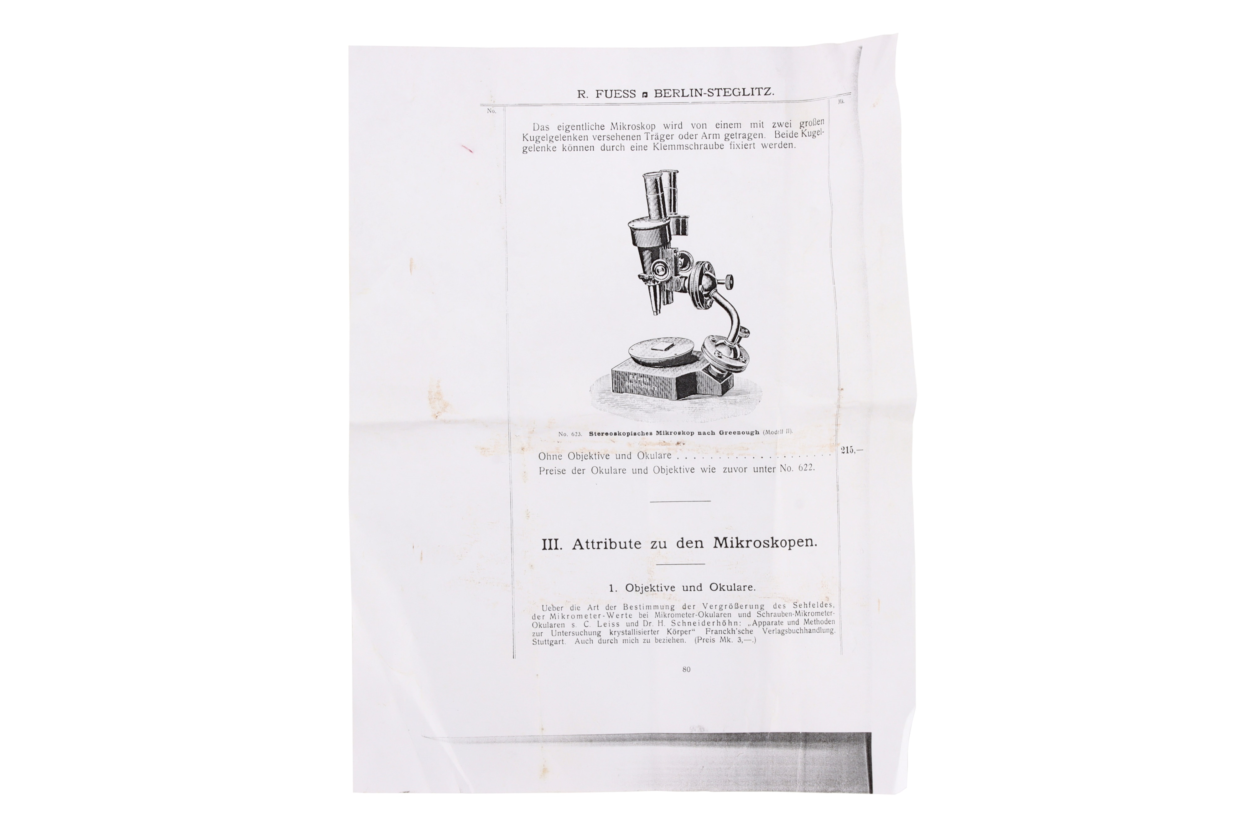 Martens Ball-Jointed Metallographic Preparation Microscope, - Image 8 of 8