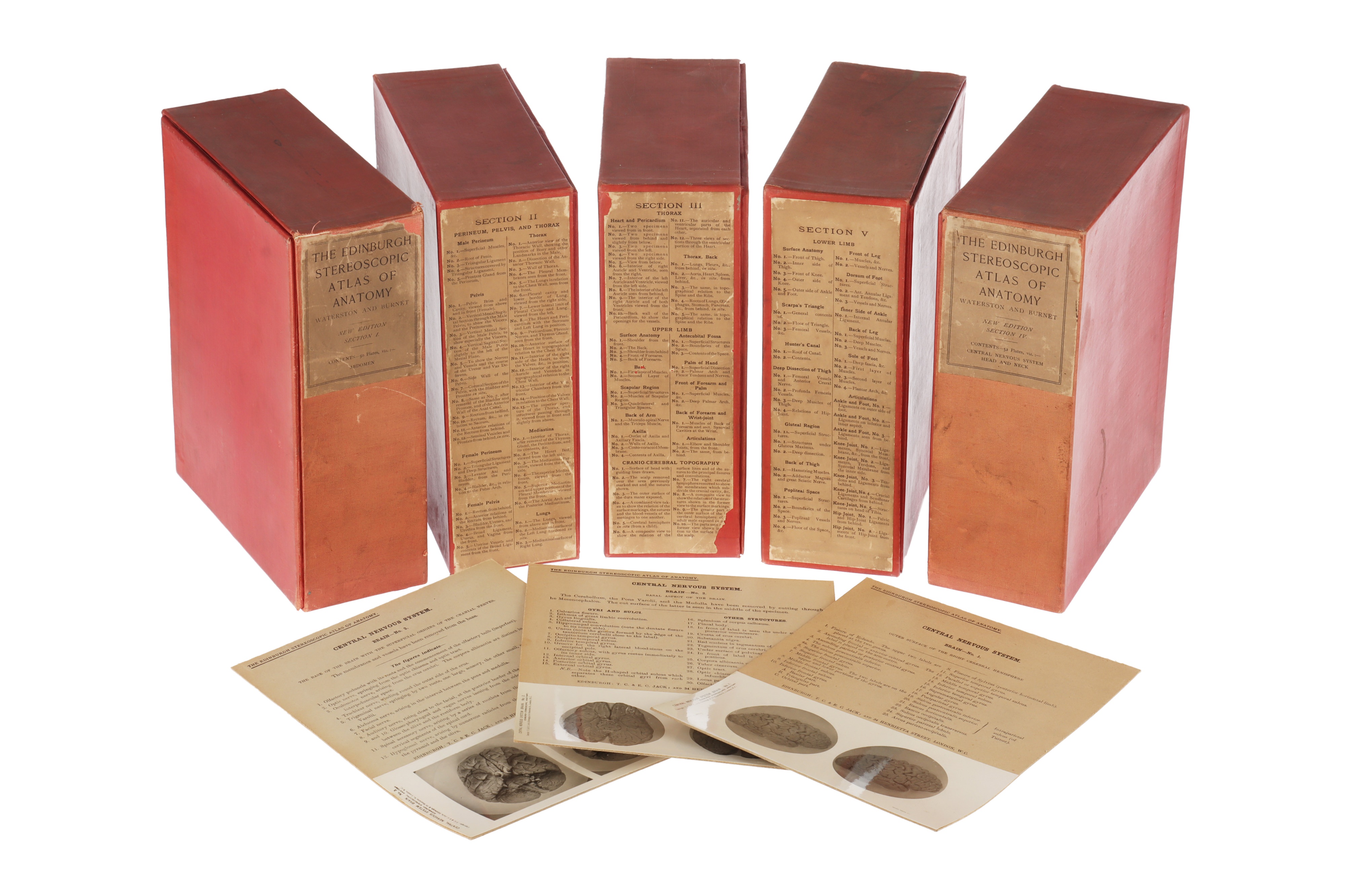 Complete Set of The Edinburgh Stereoscopic Atlas of Anatomy,