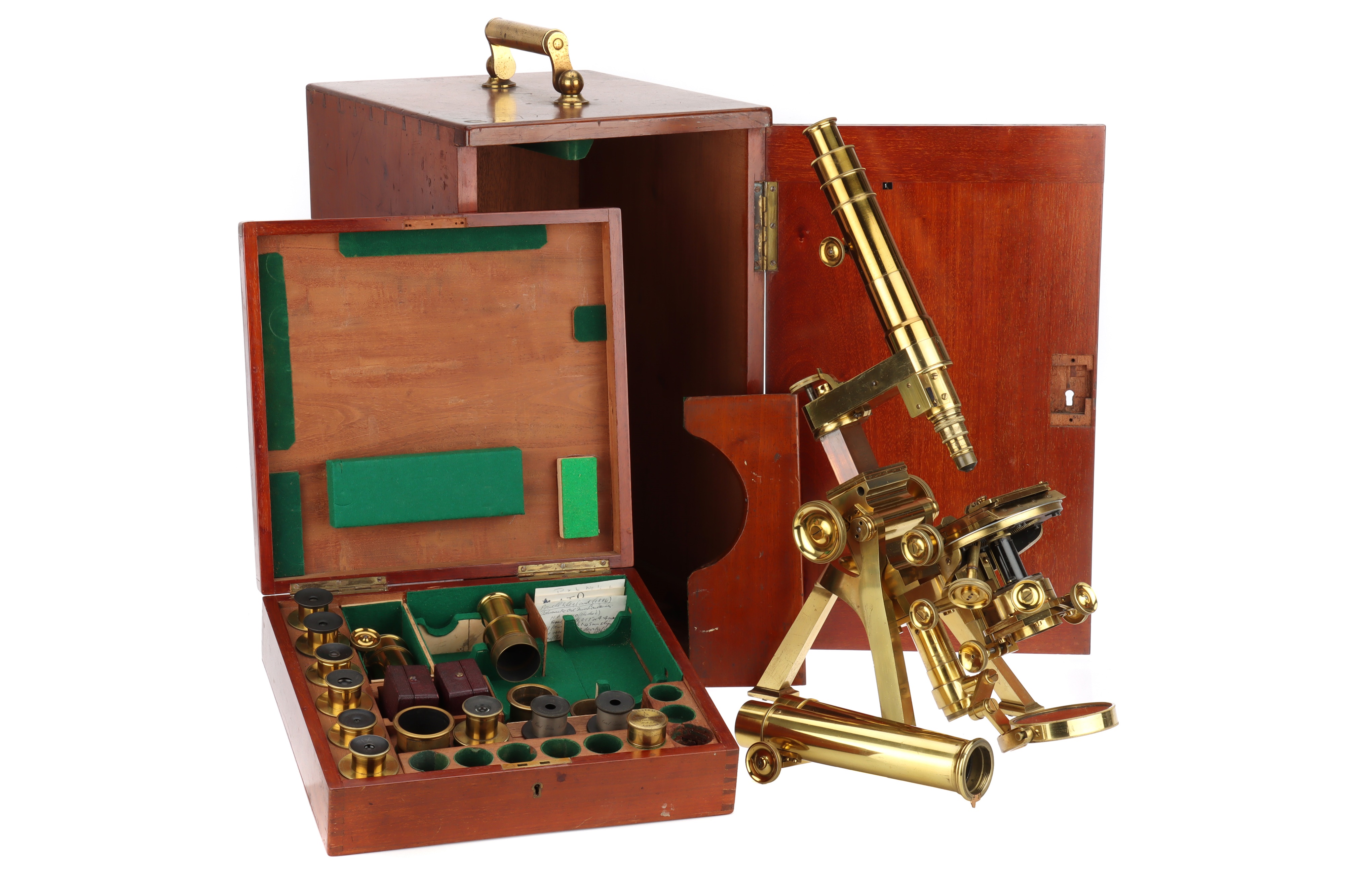 An Exceptionally Fine Powell & Lealand "No. 1" Compound Monocular/Binocular Microscope