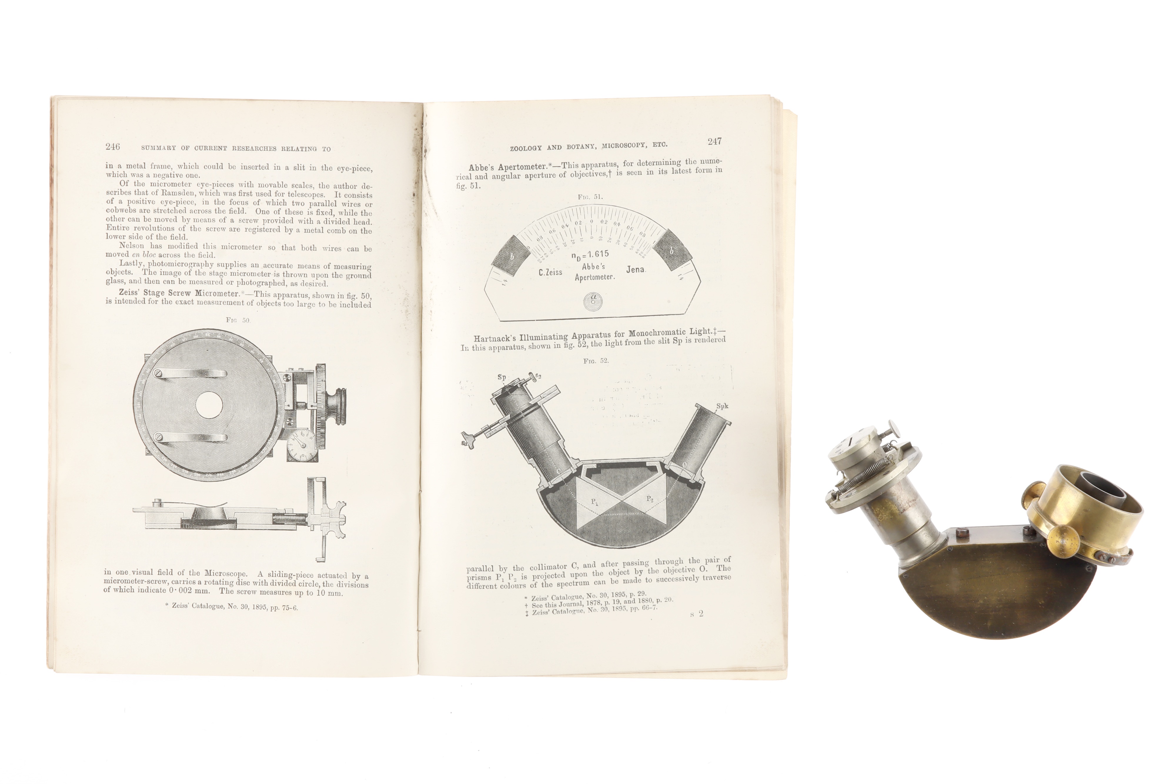 Hartnack's Monochromatic Microscope Illuminating Apparatus,