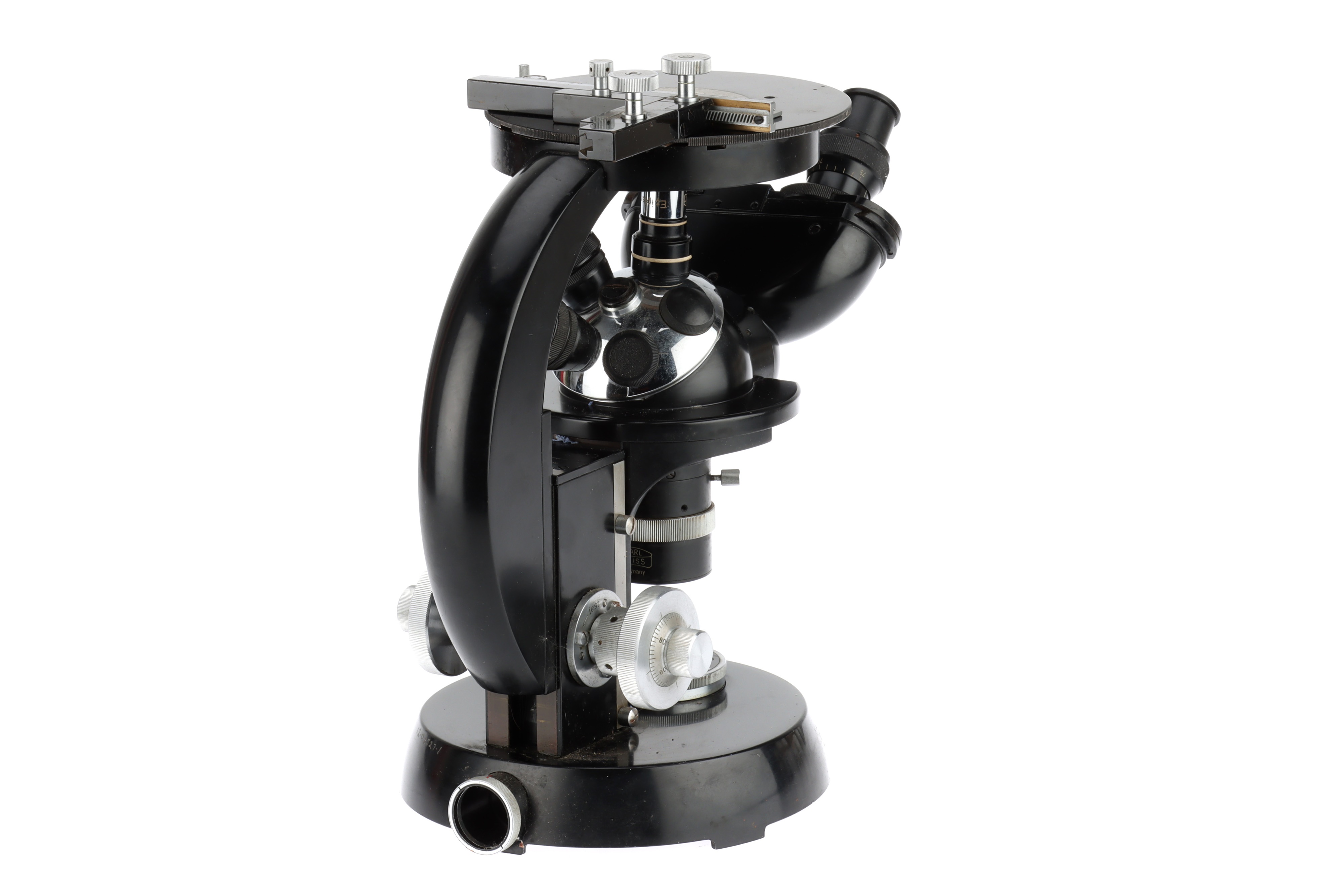 A Vintage Inverted Microscope by Carl Zeiss, - Image 2 of 6