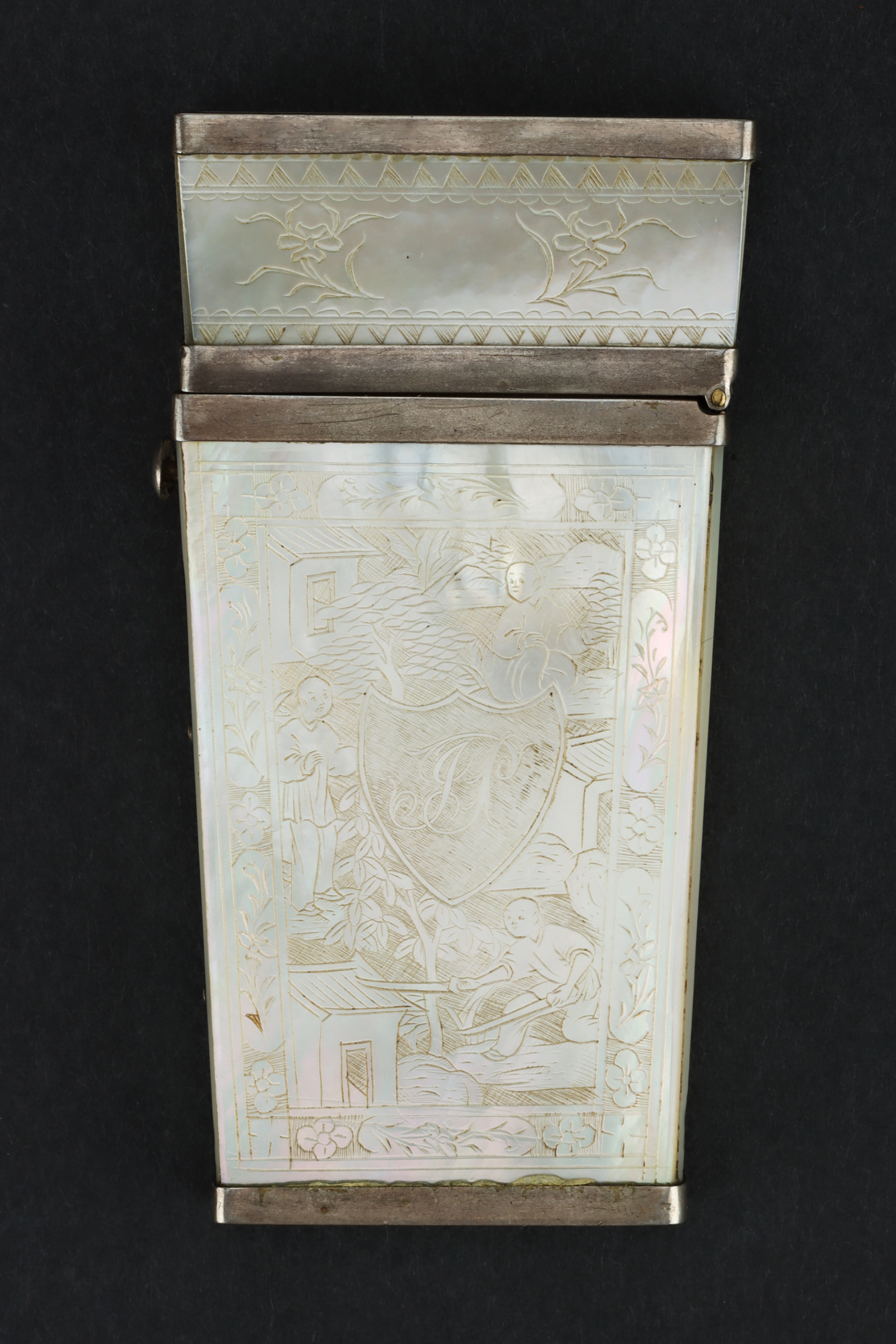 A Silver-Mounted Mother-of-Pearl Lancet Case, - Image 4 of 4