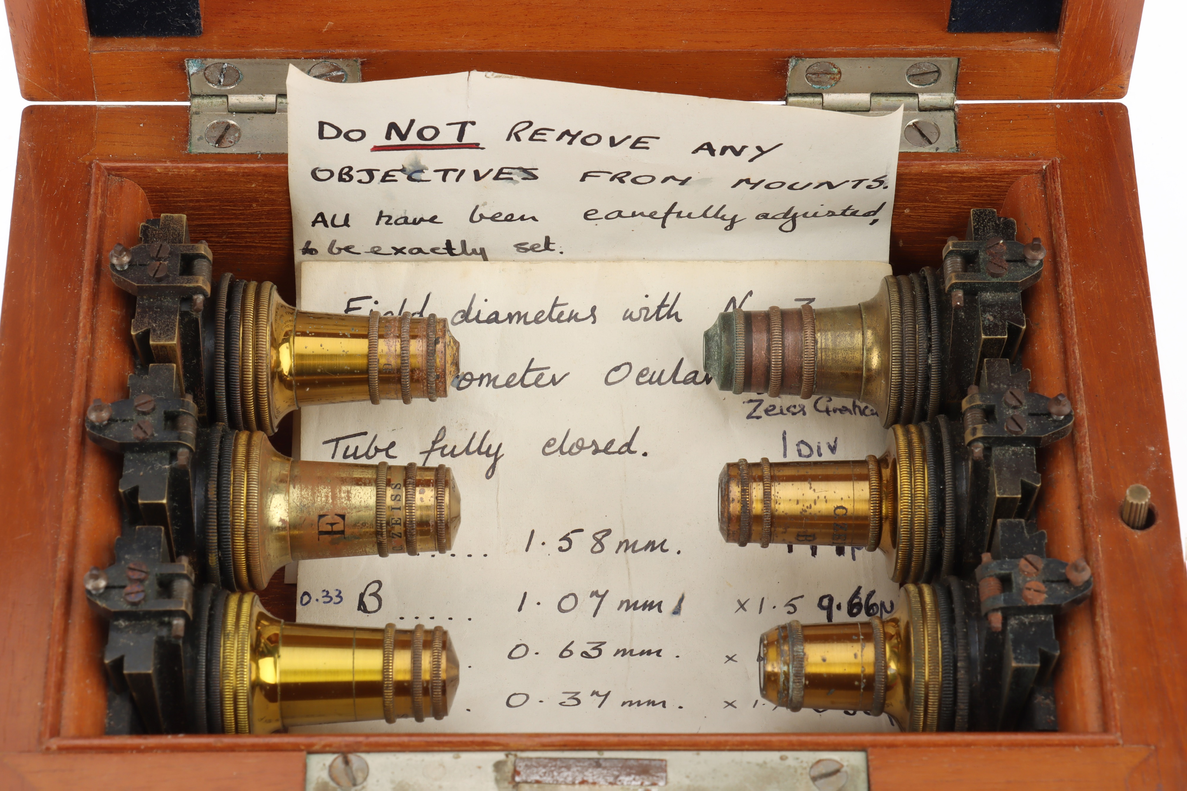 A Cases of Carl Zeiss Jena Objectives, - Image 2 of 5
