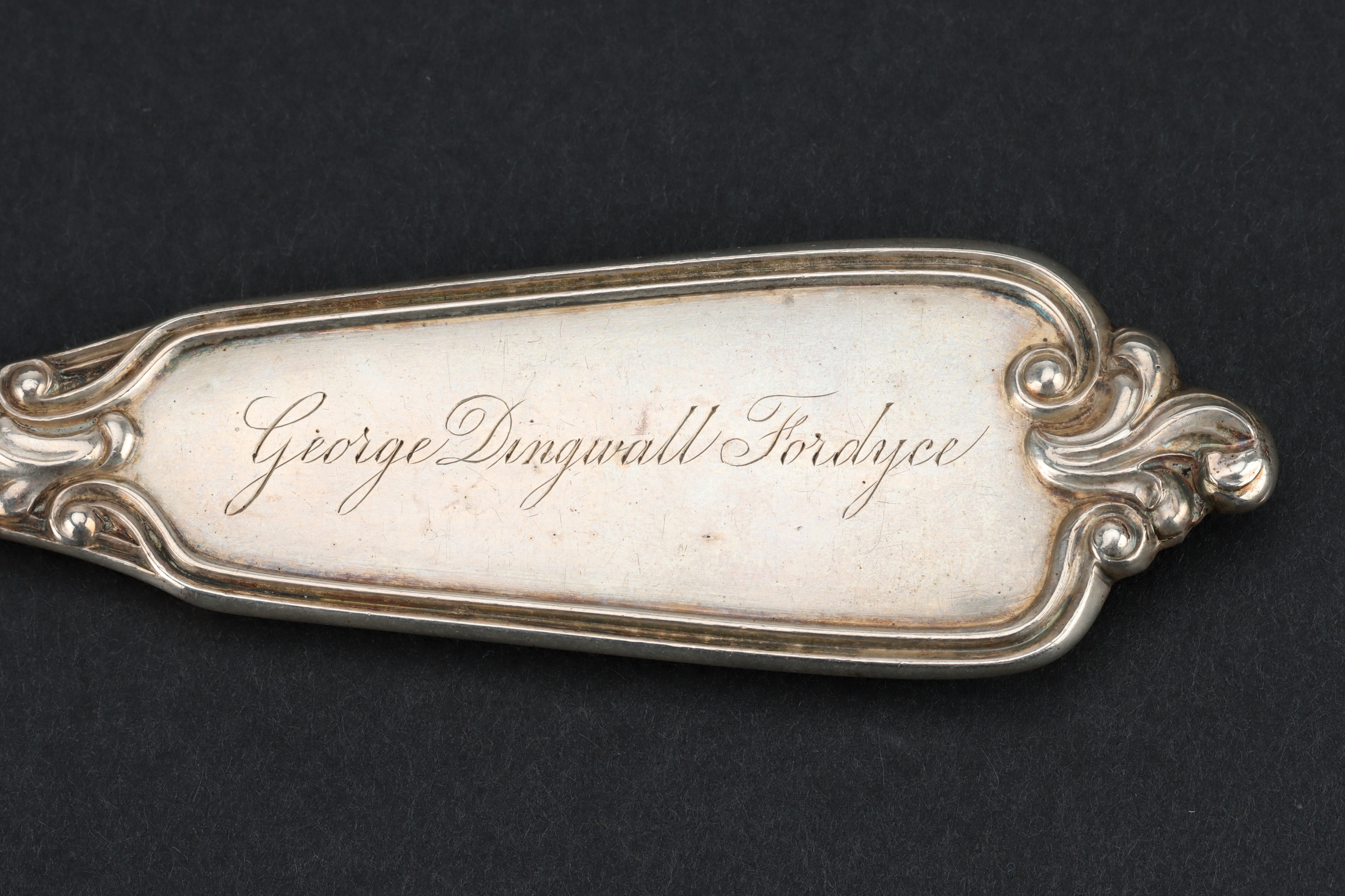 A Victorian Silver Private Die Marrow Scoop, - Image 4 of 8