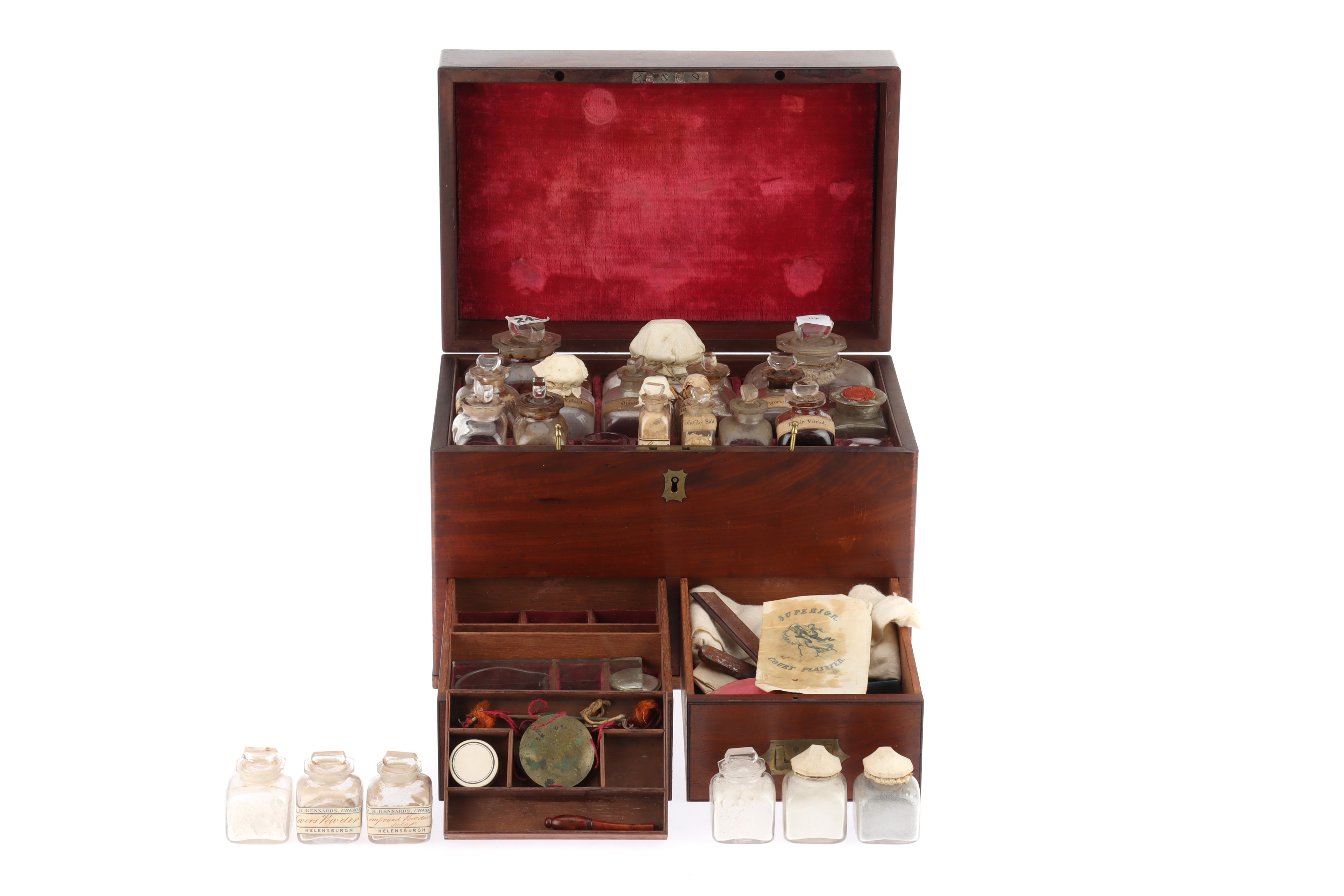 A 19th Century Chemists, Apothecary Domestic Medicine Chest,