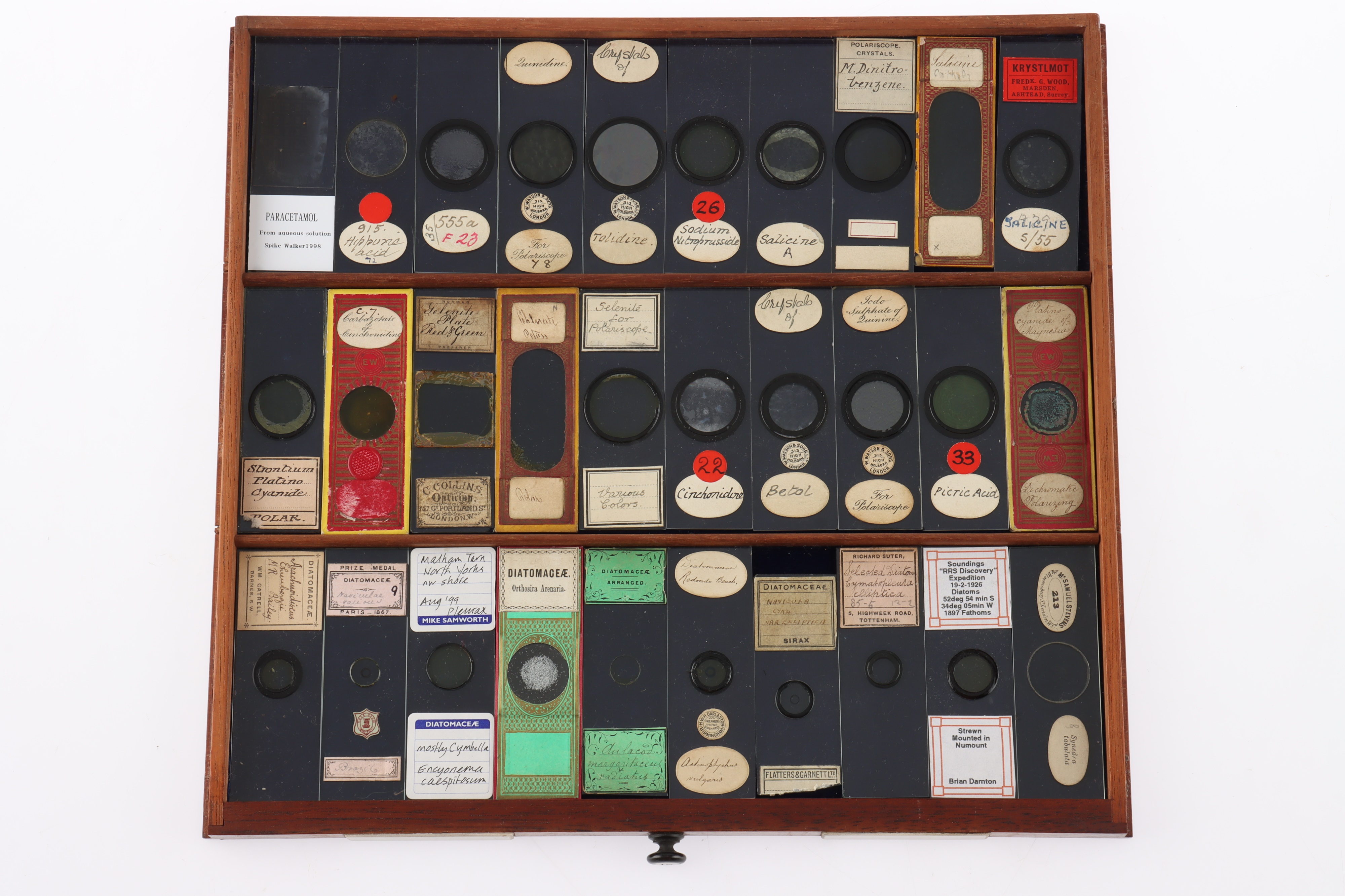 Large Cabinet of fine Victorian Microscope Slides - Image 16 of 26