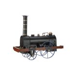 A Historically Important Period Model of Stephenson’s 2-2-0 Planet Steam Locomotive,