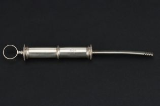 A George III Silver Syringe, Possibly a Sick Syphon,