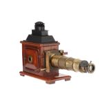 Large Mahogany & Brass Magic Lantern,