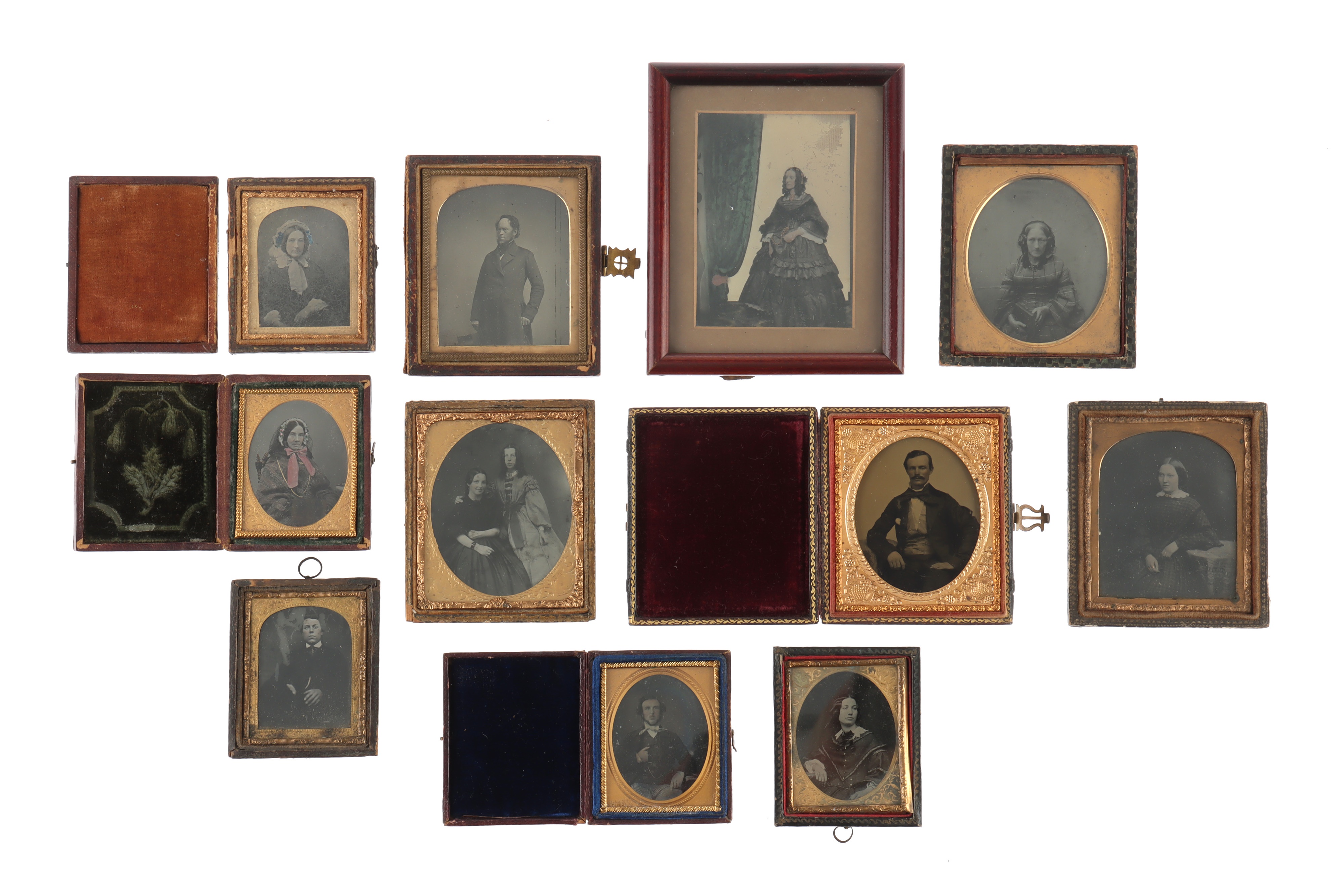 Large Collection of Cased Ambrotypes