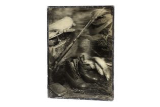 An Early Glass Lenticular Photograph,