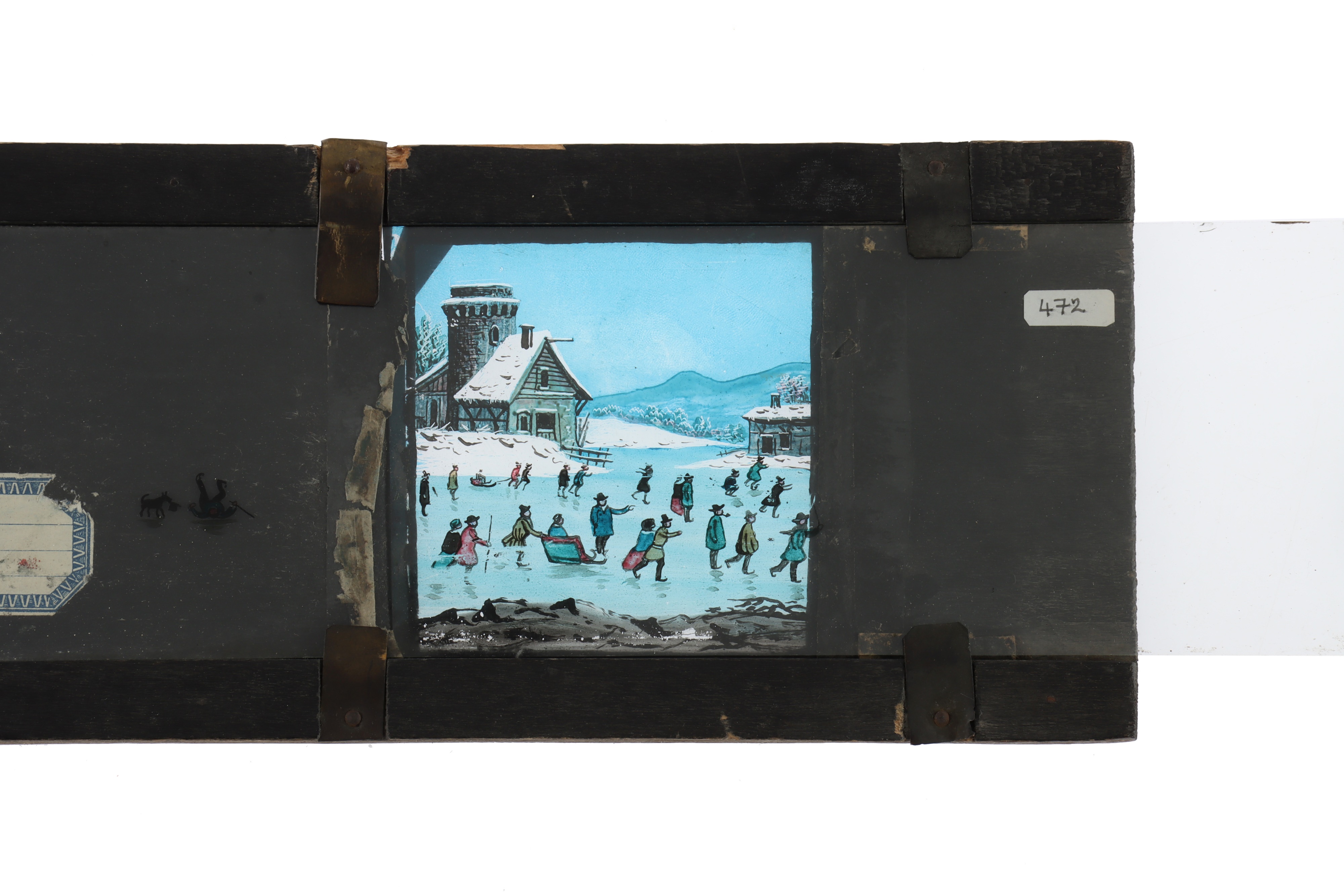 Lantern Slide of People Ice Skating, - Image 3 of 4