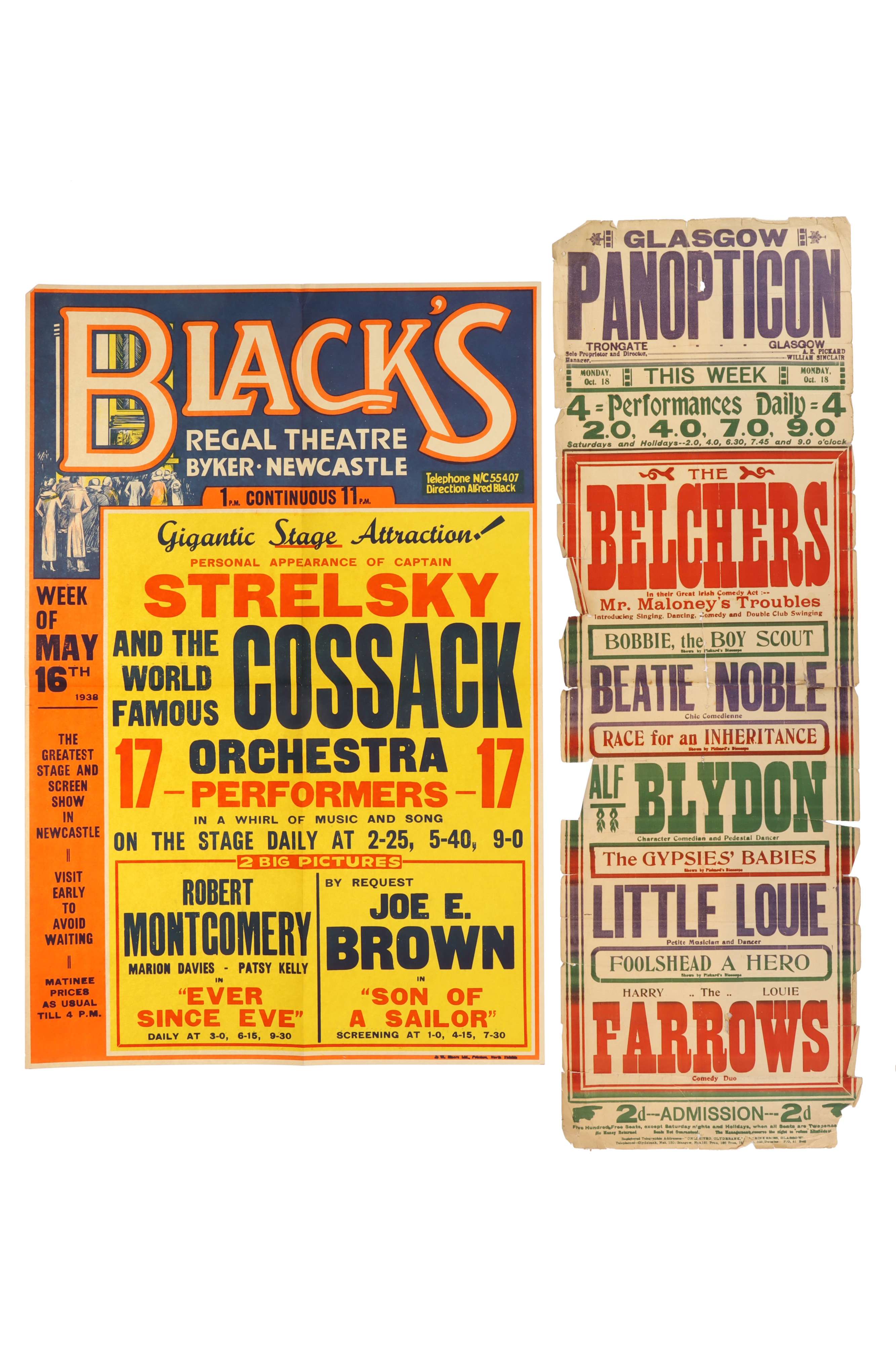 Collection of 20 Early Entertainment Posters, - Image 9 of 9