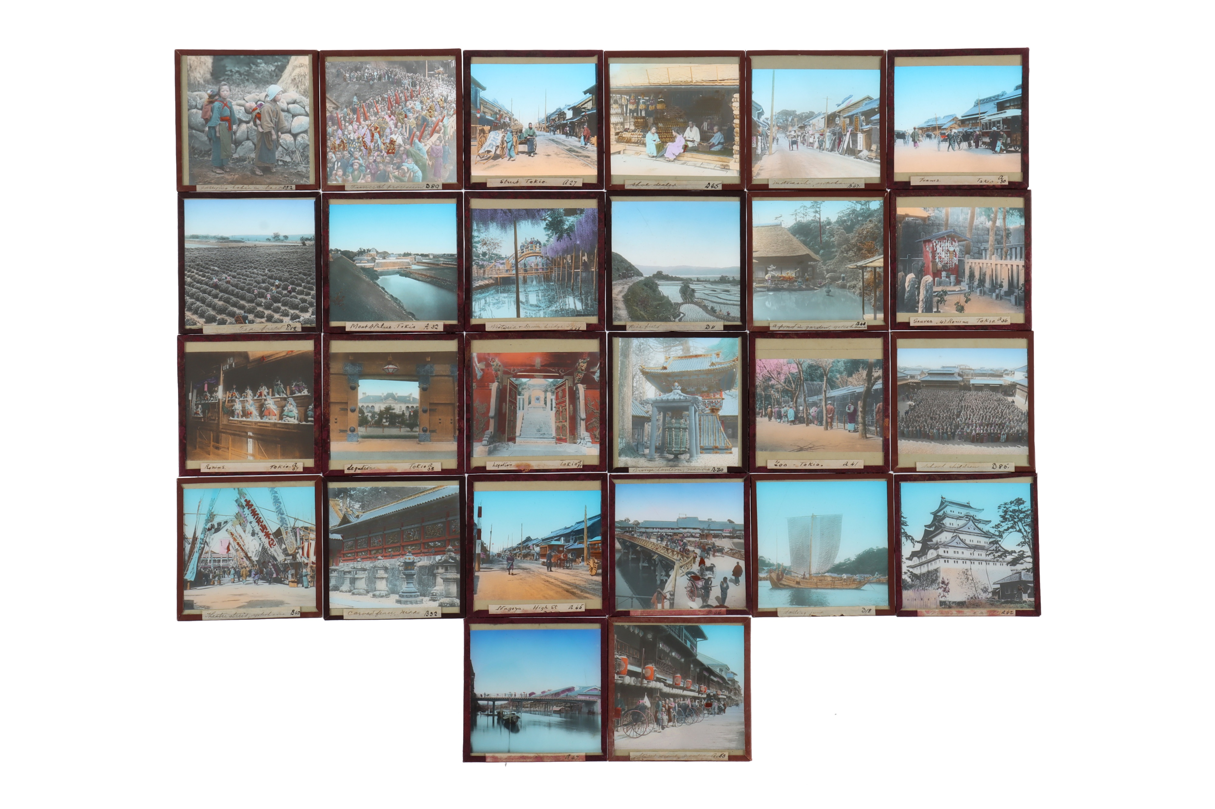 A Fine Collection of Hand Tinted Lantern Slides of Tokyo, Nagoya & Osaka - Image 2 of 5