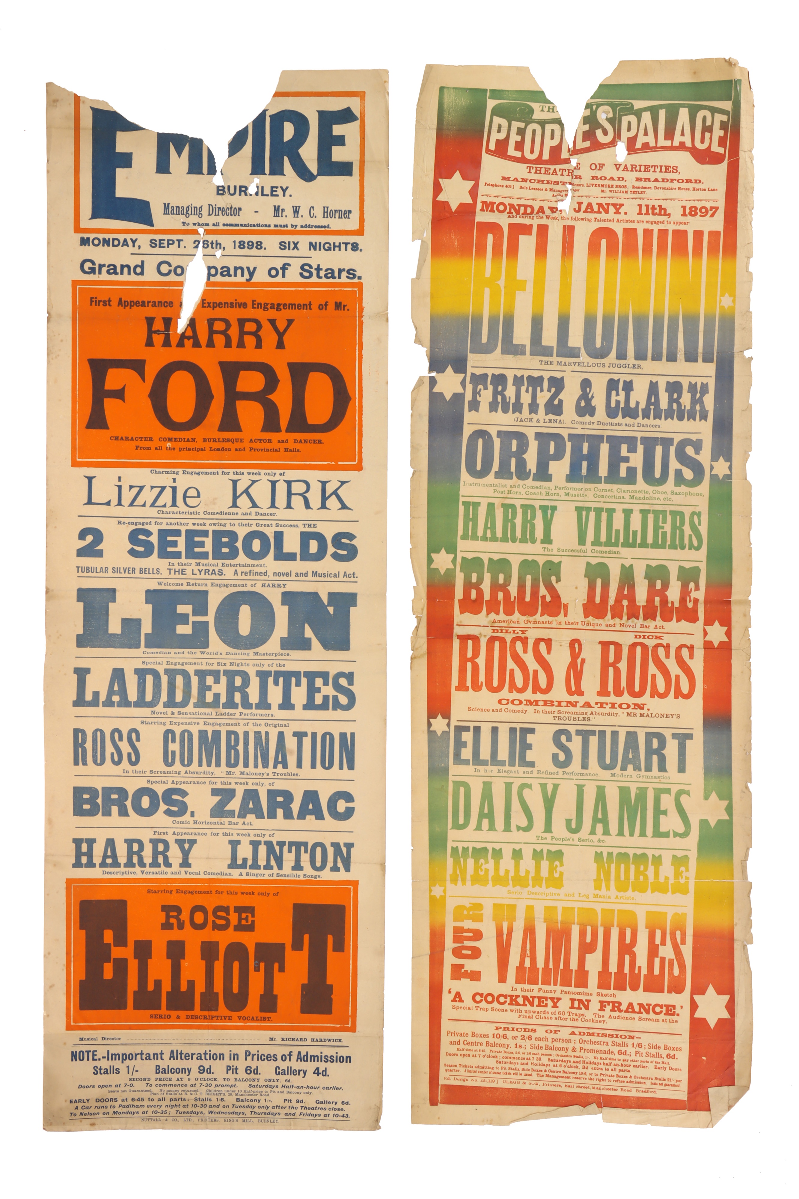 Collection of 20 Early Entertainment Posters, - Image 13 of 14