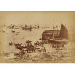 Gibson, Albumen Print of Newlyn Harbour,