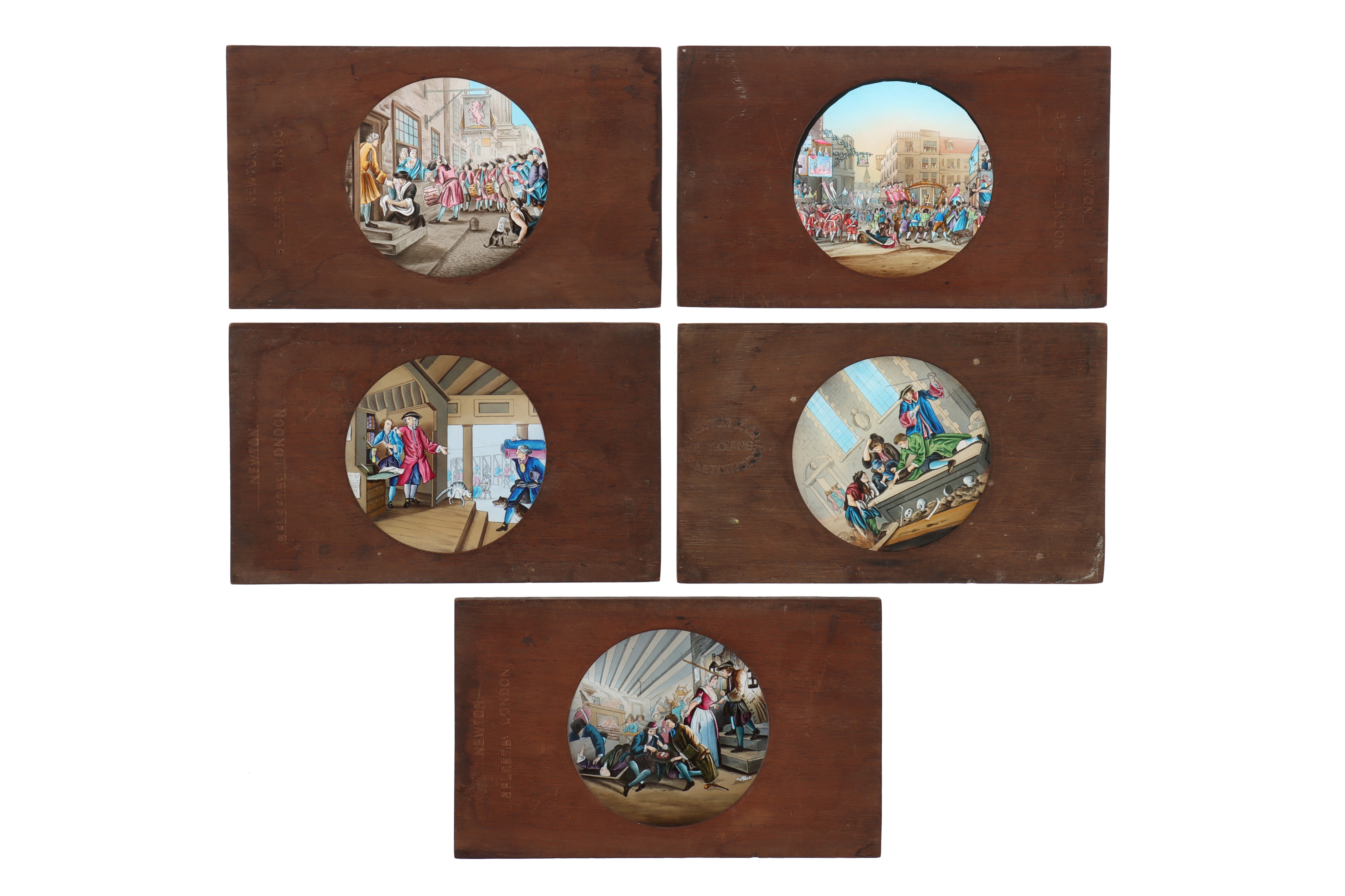 Magic Lantern Slides of Hogarth's Drawings, - Image 2 of 2